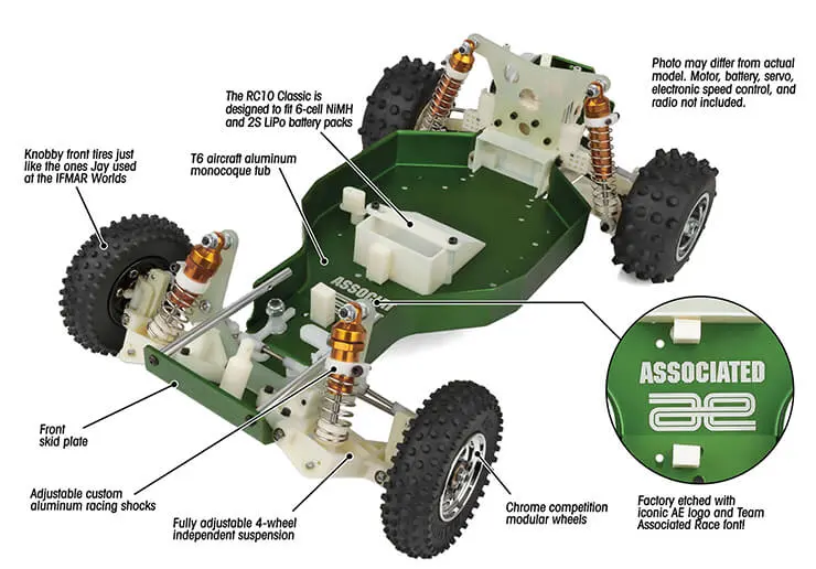 Team Associated Rc10 Green 60Th Anniversary Kit – RC Car Kits - Electric