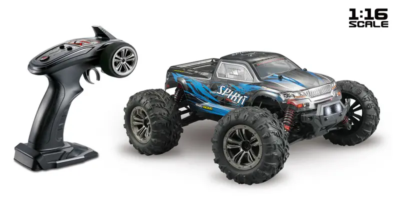 1:16 4WD High Speed Monster Truck SPIRIT 2,4GHz Black/Blue – RC Buggies