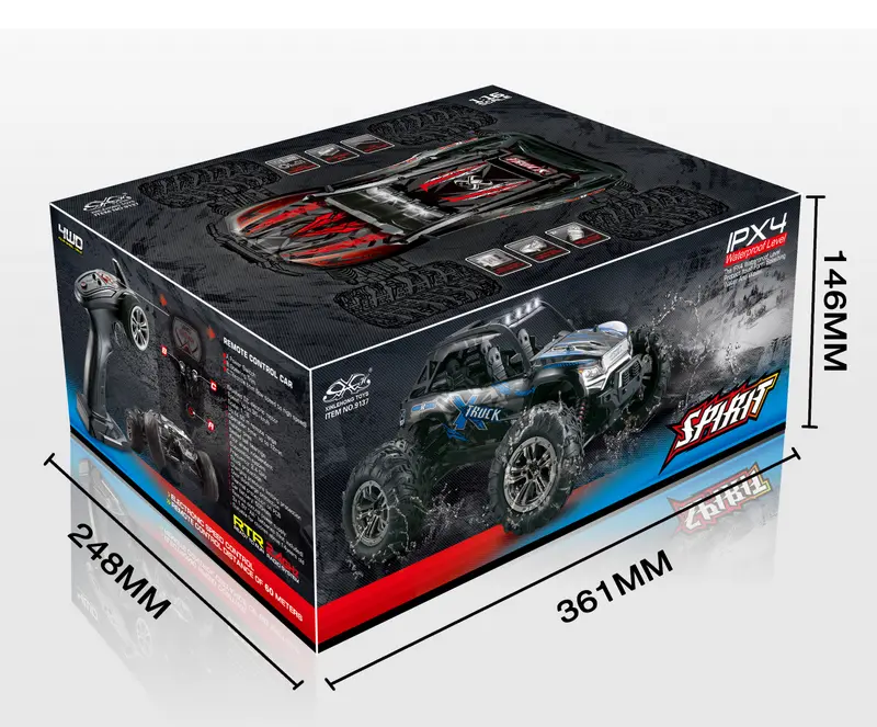 1:16 4WD High Speed Sand Buggy X TRUCK 2,4GHz Black/Red – RC Buggies