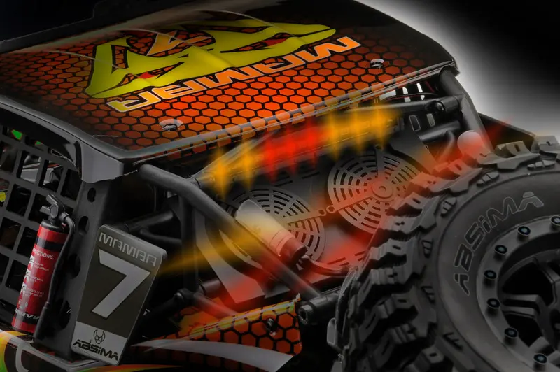 1:7 Rock Racer "MAMBA 7" GREEN-VERSION 6S BL RTR – RC Buggies