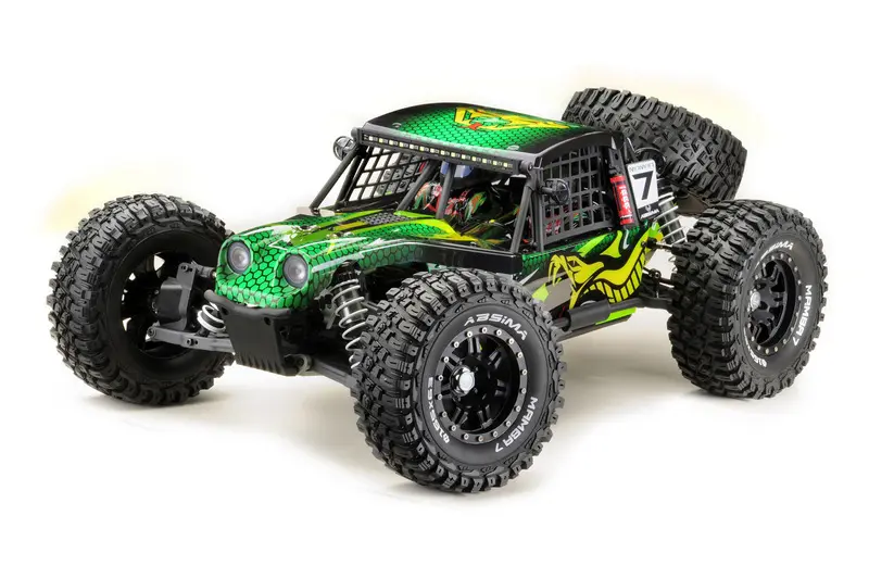 1:7 Rock Racer "MAMBA 7" GREEN-VERSION 6S BL RTR – RC Buggies