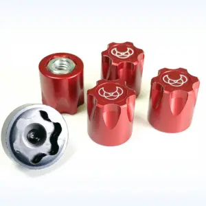 RC Crawler wheels 1:10 Alu. Hub Nut M4 red (4) – RC Wheels & Tyres