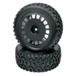 1:10 Buggy Wheel Set "Maxi Block" front black (2) – RC Wheels & Tyres