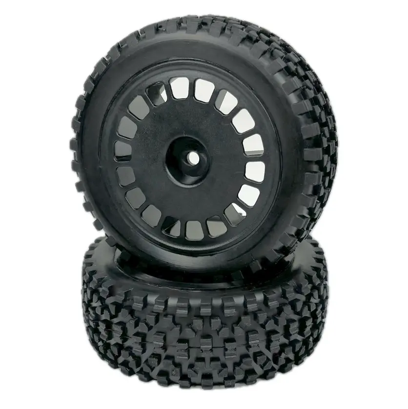 1:10 Buggy Wheel Set "Maxi Block" front black (2) – RC Wheels & Tyres