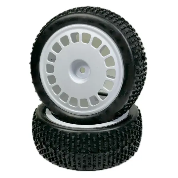 1:10 Buggy Wheel Set "Mini Block" front white (2) – RC Wheels & Tyres