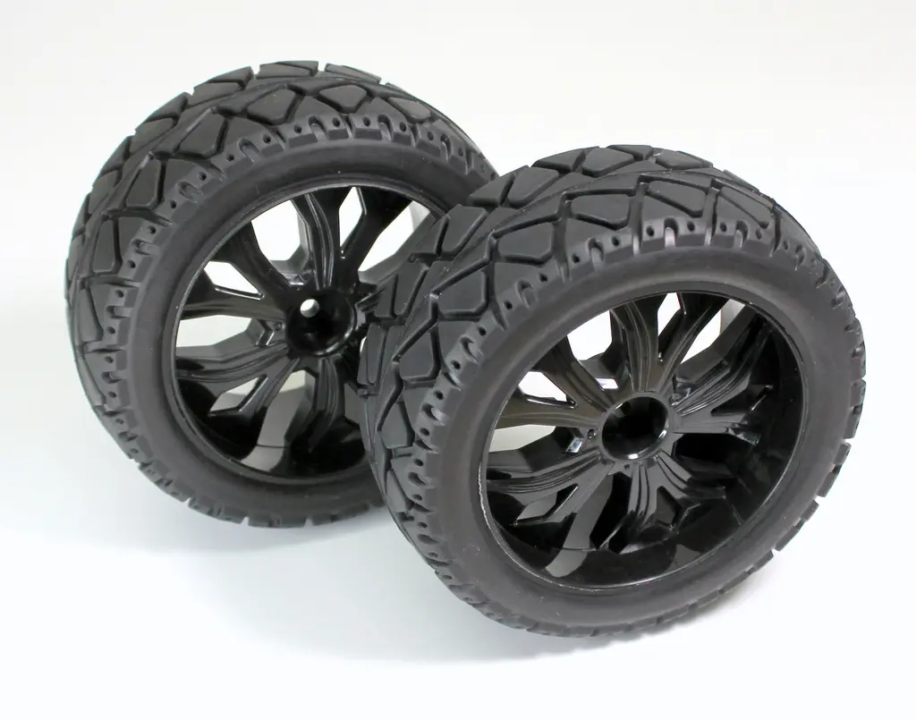 1:10 Buggy Wheel Set "Onroad" front black (2) – RC Wheels & Tyres