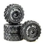 1:10 Wheel Set "Rally Block Design" black (4) – RC Wheels & Tyres