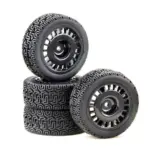 1:10 Wheel Set "Rally Winded Design" black (4) – RC Wheels & Tyres