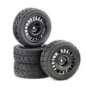 1:10 Wheel Set "Rally Winded Design" black (4) – RC Wheels & Tyres