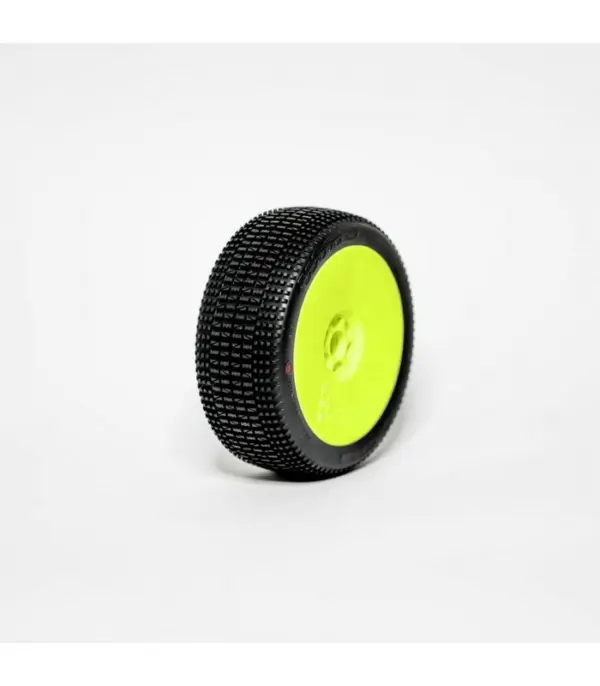 1:8 BUGGY WIND HARD PRE-MOUNTED YELLOW 2PCS ""B1COMPOUND"" – RC Wheels & Tyres
