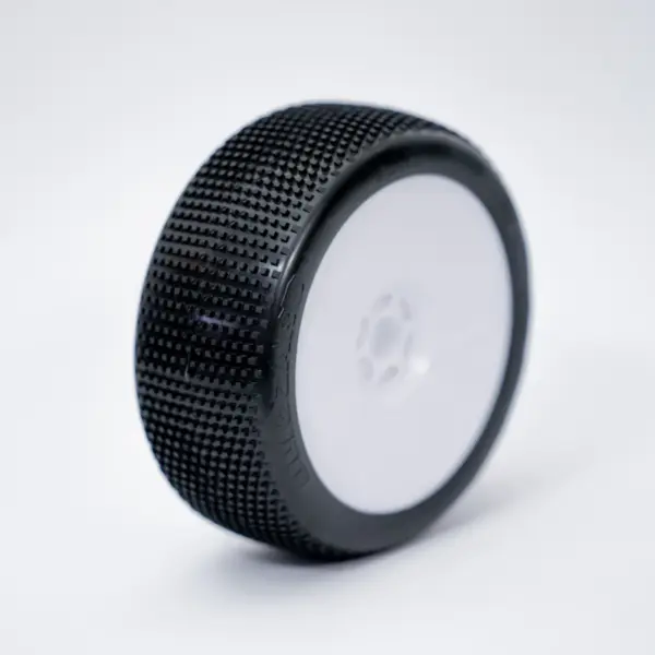 1:8 Buggy BLIZZARD MEDIUM pre-mounted white ""B1COMP"" (2) – RC Wheels & Tyres
