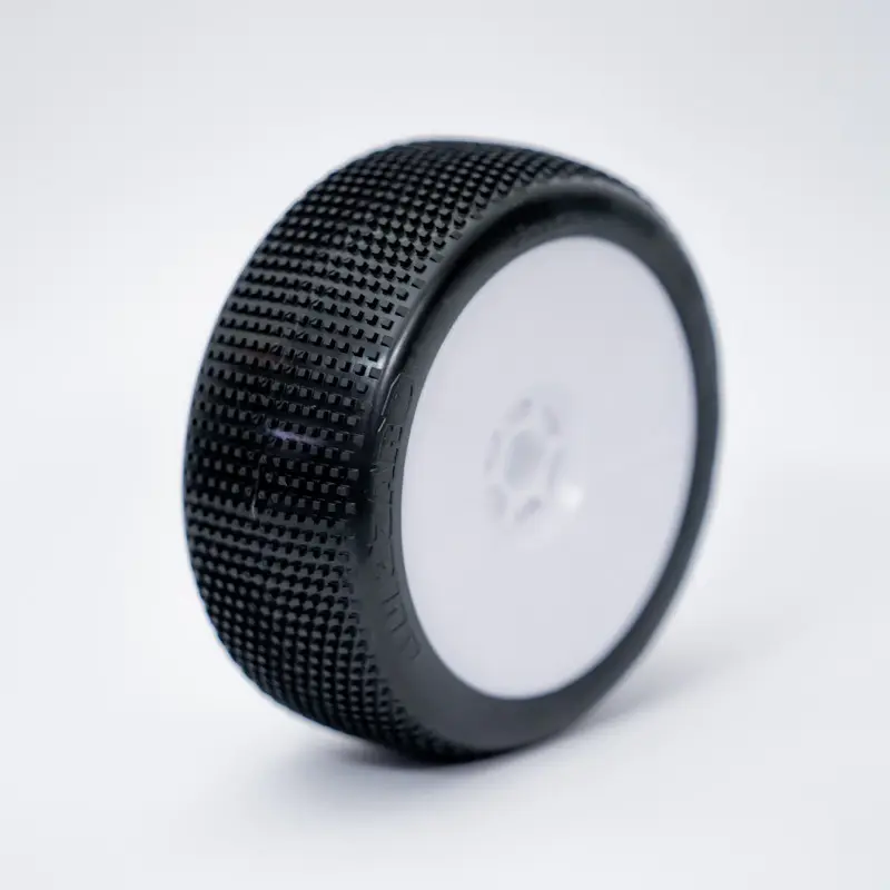 1:8 Buggy BLIZZARD SUPER SOFT "V2" pre-mounted white (2) – RC Wheels & Tyres