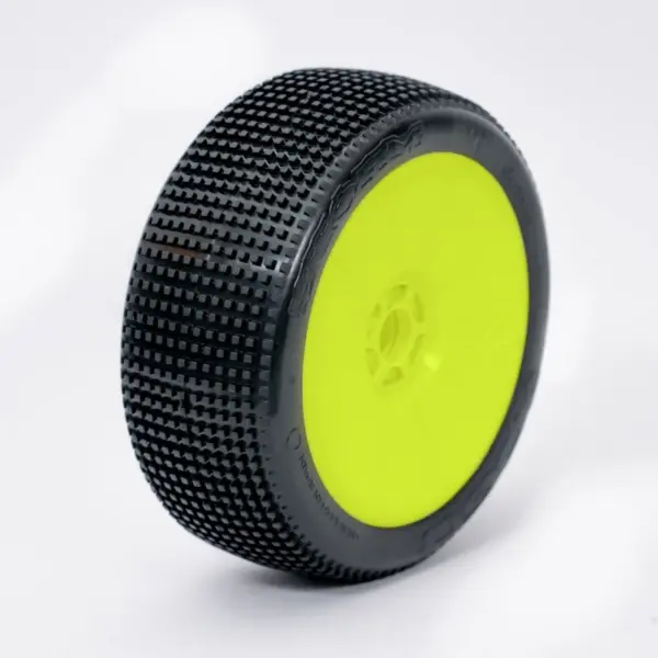 1:8 Buggy STORM SOFT "V2" pre-mounted yellow (2) – RC Wheels & Tyres