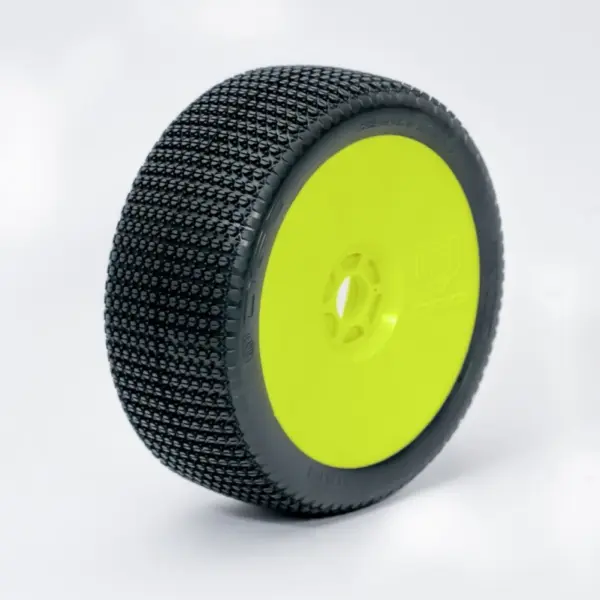 1:8 Buggy TWISTER SUPER SOFT "V2" pre-mounted yellow (2) – RC Wheels & Tyres