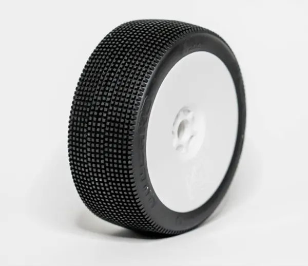 1:8 Buggy VULCANO SOFT "V2" pre-mounted white (2) – RC Wheels & Tyres