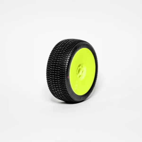 1:8 Buggy WIND MEDIUM/SOFT "V2" pre-mounted yellow (2) – RC Wheels & Tyres