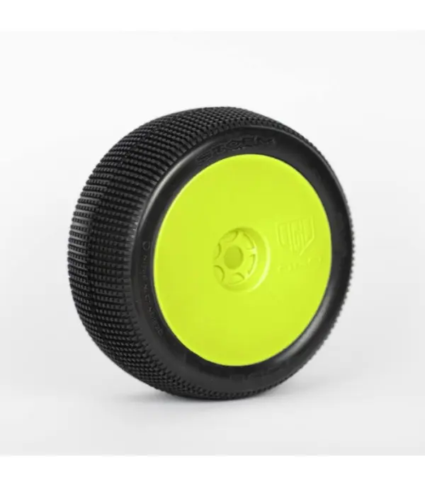 1:8 Truggy STROM MEDIUM/SOFT pre-mounted yellow ""B1COMP"" (2) – RC Wheels & Tyres