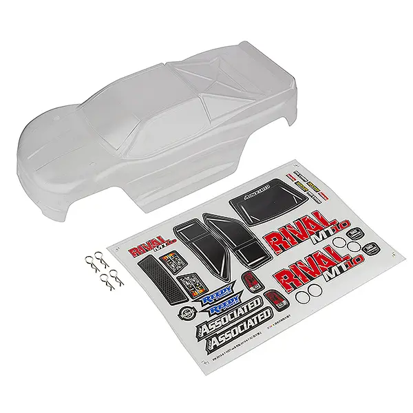 Team Associated Rival Mt10 Clear Bodyshell – Team Associated Parts