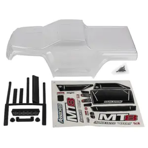 Team Associated Rival Mt8 Body Set, Clear – Team Associated Parts