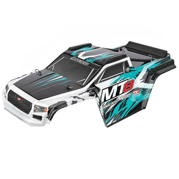 Team Associated Rival Mt8 Body Set, Teal, Painted – Team Associated Parts