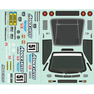 Team Associated Apex 2 Sport Rally A550 Decal Sheet – Team Associated Parts