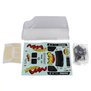 Team Associated Mt12 Monster Van Bodyshell Set Clear – Team Associated Parts