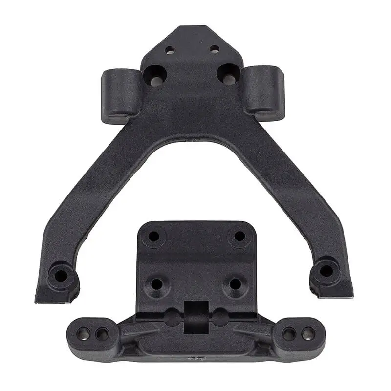 Team Associated Rc10B6.4/T6.4 Fr Top Plate & Mount Angled Carbon – Team Associated Parts