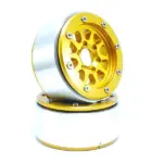 RC Crawler wheels Beadlock Wheels GEAR Gold/Gold 1.9 (2) w/o Hub – RC Wheels & Tyres
