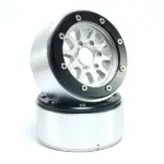 RC Crawler wheels Beadlock Wheels GEAR Silver/Black 1.9 (2) w/o Hub – RC Wheels & Tyres