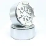 RC Crawler wheels Beadlock Wheels GEAR Silver/Silver 1.9 (2) w/o Hub – RC Wheels & Tyres