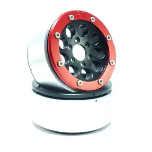 RC Crawler wheels Beadlock Wheels GUN Black/Red 1.9 (2) w/o Hub – RC Wheels & Tyres