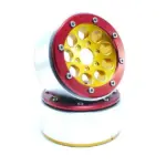 RC Crawler wheels Beadlock Wheels GUN Gold/Red 1.9 (2) w/o Hub – RC Wheels & Tyres