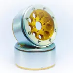 RC Crawler wheels Beadlock Wheels GUN Gold/Silver 1.9 (2) w/o Hub – RC Wheels & Tyres