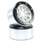 RC Crawler wheels Beadlock Wheels GUN Silver/Black 1.9 (2) w/o Hub – RC Wheels & Tyres