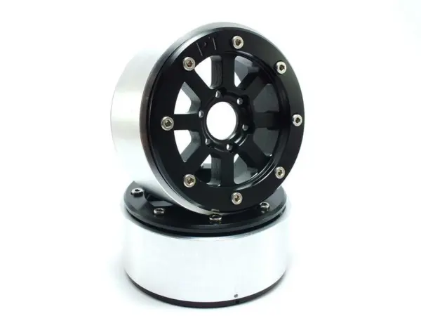 RC Crawler wheels Beadlock Wheels HAMMER Black/Black 1.9 (2) w/o Hub – RC Wheels & Tyres