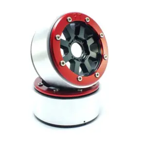 RC Crawler wheels Beadlock Wheels HAMMER Black/Red 1.9 (2) w/o Hub – RC Wheels & Tyres