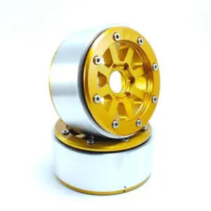 RC Crawler wheels Beadlock Wheels HAMMER Gold/Gold 1.9 (2) w/o Hub – RC Wheels & Tyres