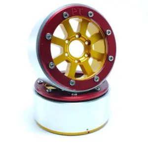 RC Crawler wheels Beadlock Wheels HAMMER Gold/Red 1.9 (2) w/o Hub – RC Wheels & Tyres