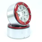 RC Crawler wheels Beadlock Wheels HAMMER Silver/Red 1.9 (2) w/o Hub – RC Wheels & Tyres