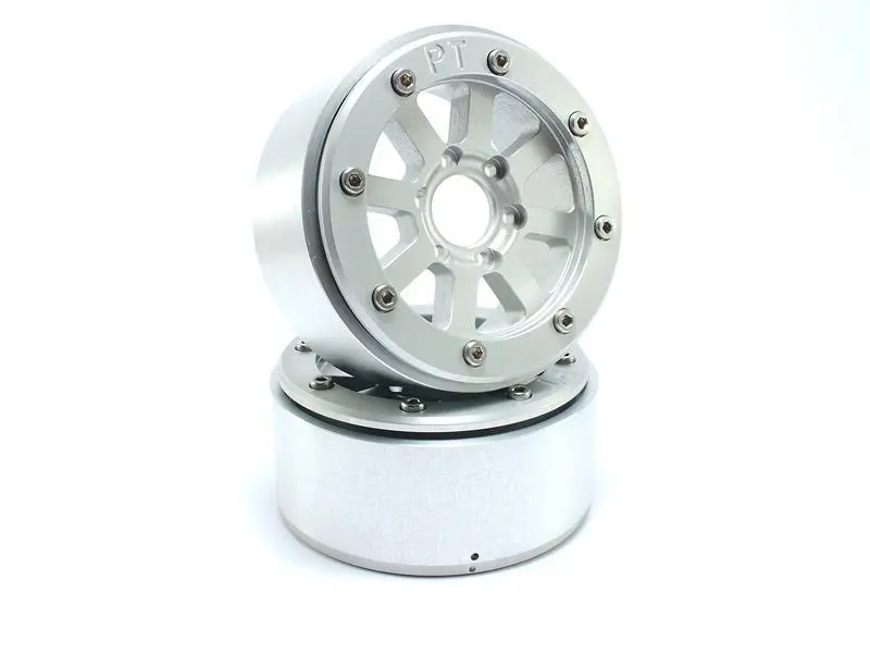 RC Crawler wheels Beadlock Wheels HAMMER Silver/Silver 1.9 (2) w/o Hub – RC Wheels & Tyres