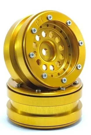RC Crawler wheels Beadlock Wheels PT-Bullet Gold/Gold 1.9 (2 pcs) – RC Wheels & Tyres