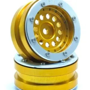 RC Crawler wheels Beadlock Wheels PT-Bullet Gold/Silver 1.9 (2 pcs) – RC Wheels & Tyres
