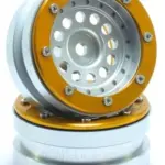 RC Crawler wheels Beadlock Wheels PT-Bullet Silver/Gold 1.9 (2 pcs) – RC Wheels & Tyres