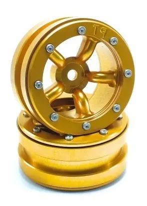 RC Crawler wheels Beadlock Wheels PT-Safari Gold/Gold 1.9 (2 pcs) – RC Wheels & Tyres