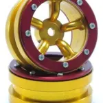RC Crawler wheels Beadlock Wheels PT-Safari Gold/Red 1.9 (2 pcs) – RC Wheels & Tyres