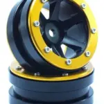 RC Crawler wheels Beadlock Wheels PT-Slingshot Black/Gold 1.9 (2 pcs) – RC Wheels & Tyres