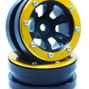 RC Crawler wheels Beadlock Wheels PT- Claw Black/Gold 1.9 (2 pcs) – RC Wheels & Tyres