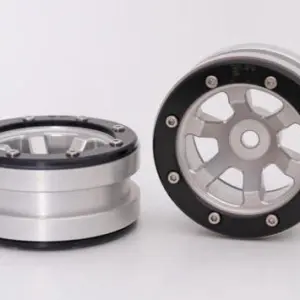 RC Crawler wheels Beadlock Wheels PT- Claw Silver/Black 1.9 (2 pcs)  – RC Wheels & Tyres