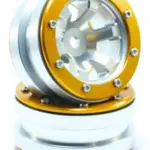 RC Crawler wheels Beadlock Wheels PT- Claw Silver/Gold 1.9 (2 pcs) – RC Wheels & Tyres