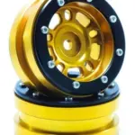 RC Crawler wheels Beadlock Wheels PT- Distractor Gold/Black 1.9 (2 pcs) – RC Wheels & Tyres